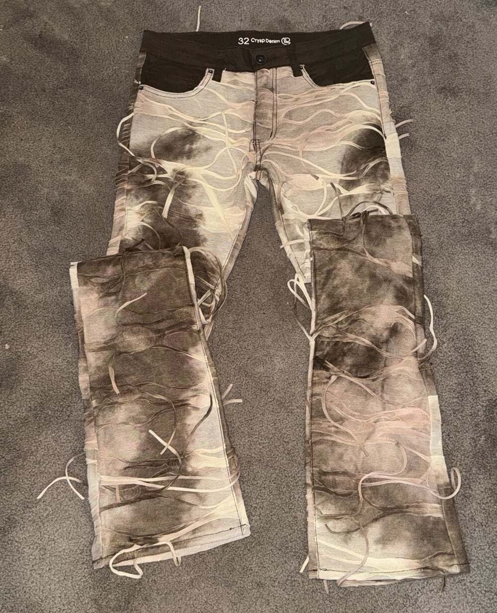 Crysp Denim Valley Flare Denim Jeans Sand Storm